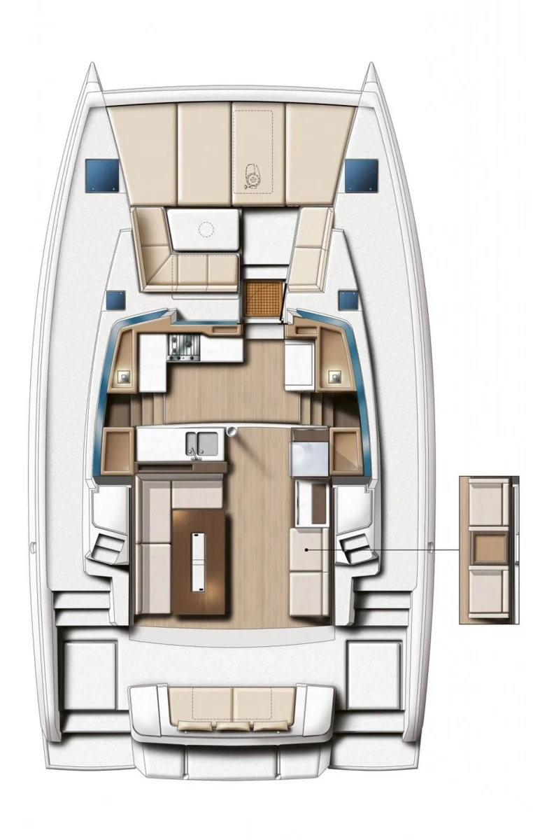 High School — Bali 4.2 — EGOcharter - High school Bali 4.2 - Sailing catamaran for charter in Greece