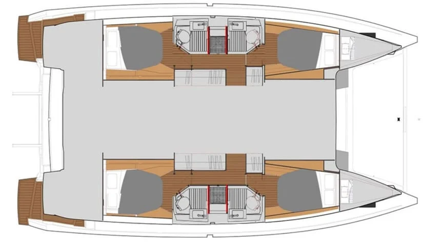 Fountaine Pajot Astrea 42 - Mojo layout