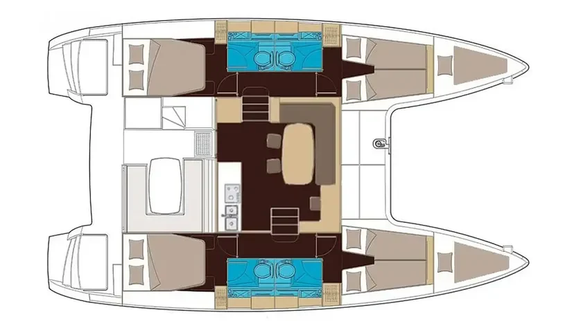Lagoon 400 layout