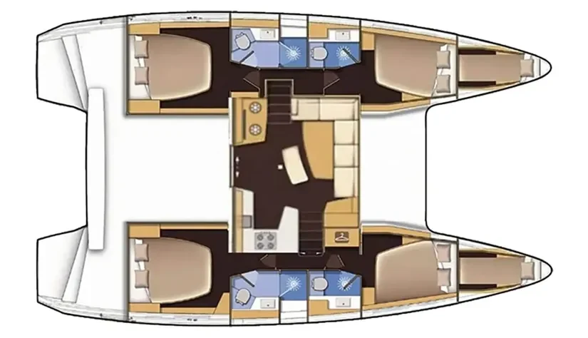 Lagoon 42 layout