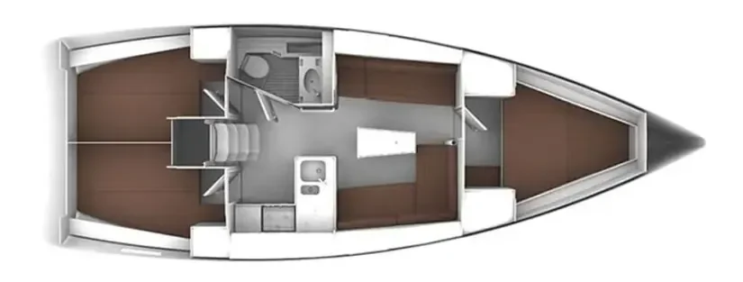 BAVARIA Cruiser 37 layout