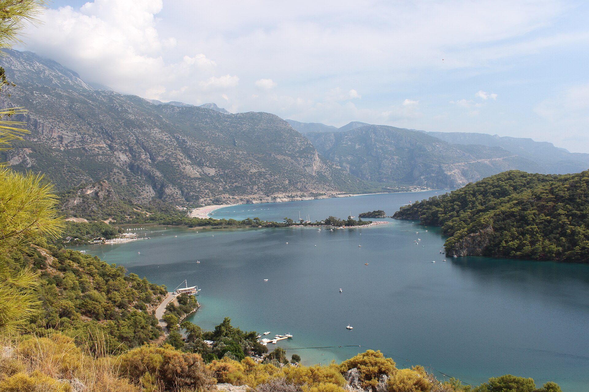 Ölüdeniz lagoon and the mountainous Turkish coast
